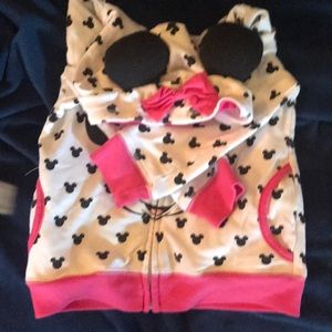 Toddler girl Minnie Mouse Sweat-Jacket with ears